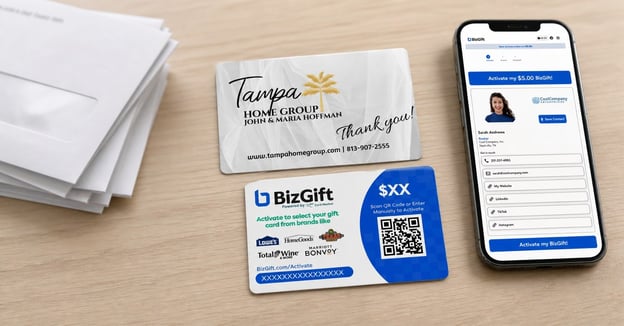 BizGift activation-based relationship gifting campaign