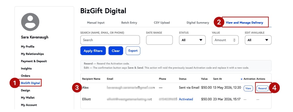 BizGift Digital Platform